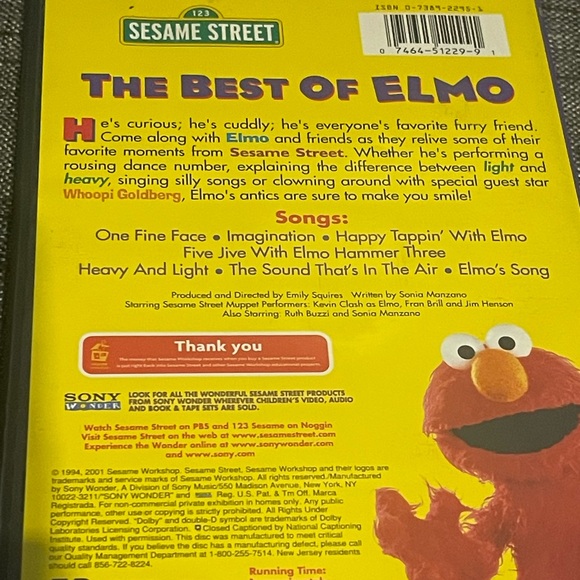 Sesame Street Elmo DVD Set Dancing, Music, & Books, The Best Of Elmo - Picture 6 of 8